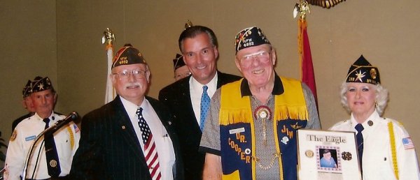 Dr. James F. Cooper and friends at the VFW